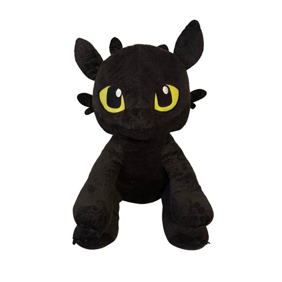 Build-A-Bear How to Train Your Dragon Toothless Plush 15” Black Toy Gift Animal - Picture 3 of 13